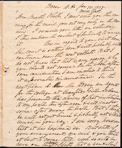 Thumbnail for Letter from David Root, Dover, to Amos Augustus Phelps, Jan 25 - 1835