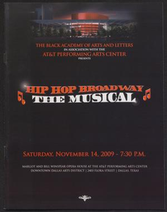 Program: Hip Hop Broadway: the Musical