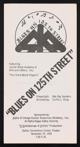 Program: Blues on 125th Street, November 19, 1978