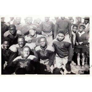 Members of the Eagles athletic club pose for the camera