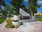 Memorial to onetime U.S. Representative Wayne Aspinall, installed in 2007 in his hometown of Palisade, an agricultural town in Mesa County, Colorado