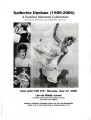 Thumbnail for Katherine Dunham (1909-2006): A Familial Memorial Celebration (program)