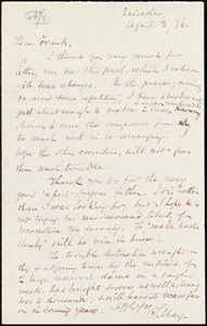 Letter from Samuel May, Jr., Leicester, [Mass.], to Francis Jackson Garrison, April 3 / [18]76