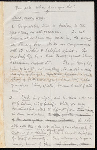 Notes by Samuel May: "You ask, what can you do?"