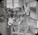 Students in a weaving class at Tuskegee Institute in Tuskegee, Alabama.