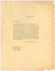 Letter from W. E. B. Du Bois to Anna V. Brown