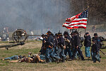 Reenactment of Civil War siege of April 1862, Bridgeport, Alabama