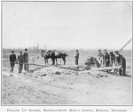 Pulling up stumps; Hoffman-Saint Mary's School; Keeling, Tennessee