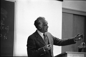 Thumbnail for Portrait of Edwin D. Driver, lecturing