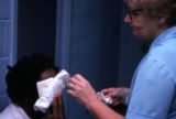 Injured man at a prison hospital