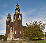 The now (as of 2019) shuttered Masterpiece of Divinity Church, formerly St. John Cantius Roman Catholic Church, built in 1923 to serve the thriving Hungarian population of Detroit's Delray neighborhood. The church was officially closed when the last Masses were said on Sunday October 28, 2007