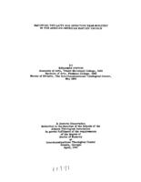 Equipping the laity for effective team ministry in the African-American Baptist church, 1988