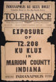 "Exposure of 12,208 Ku Klux in Marion County, Indiana" Tolerance newspaper