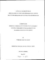 A study of the perceptions of African American clergy and faith based service practitioners regarding HIV/ AIDS education and prevention, 2007