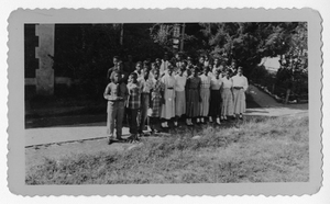 Photograph of a group of African American teenagers, Manchester, Georgia, 1953