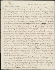 Letter to] Dear sister Sarah [manuscript