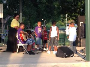 Children performing at Juneteenth