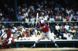 Bo Jackson at bat during a game between the Memphis Chicks and Birmingham Barons at Rickwood Field in Birmingham, Alabama.