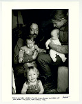 Frank and Chala Werber with Tom, Sunday Peaches, and Baba Law. Law farm, Truchas, NM 1973