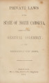 Private laws of the State of North-Carolina, passed by the General Assembly [1866] Laws, etc.; Private laws of the state of North Carolina; Private laws of North Carolina