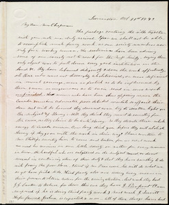 Thumbnail for Letter from Frances H. Drake, Leominster, [Mass.], to Maria Weston Chapman, Oct. 31st, 1843