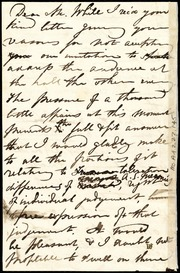 Draft of letter to] Dear Mr. White [manuscript