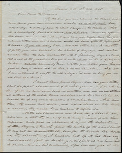 Letter from Parker Pillsbury, Concord, [N.H.], to William Lloyd Garrison, 15th Feb[ruary] 1845