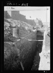 Deep sewage trench at Herod's Gate (October 1937)