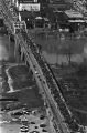 Aerial view of marchers on the Edmund Pettus Bridge in Selma, Alabama, on the first day of the Selma to Montgomery March.