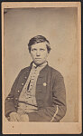 [Sergeant Herman Worden of Co. B, 10th New York Cavalry Regiment and Co. B, 1st New York Cavalry Regiment in uniform]