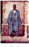 A Mandingo in blue cotton robe