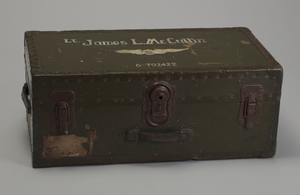 Trunk used by Tuskegee Airman 2d Lt. James McCullin