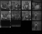 Set of negatives by Clinton Wright including copy negatives for Jerome Wright, Sly Fox (band), fire at Louisianna Club, Phyllis Jackson, Min. Sears, and Ann People, 1971