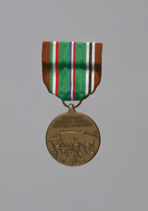 European African Middle Eastern Campaign service medal awarded to Lorenzo DuFau