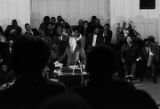 Martin Luther King, Jr., speaking to an audience at Tabernacle Baptist Church in Selma, Alabama.