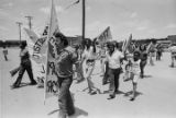 Demonstration in the Kingston neighborhood in Birmingham, Alabama, protesting the city's reaction to the shooting death of Bonita Carter.