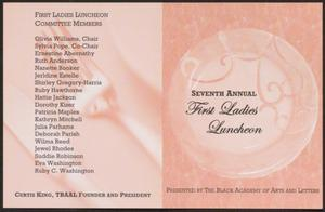 Program: Seventh Annual First Ladies Luncheon