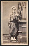 [Musician Alfred H. Palmer of Co. C, 146th New York Infantry Regiment in Zouave uniform]