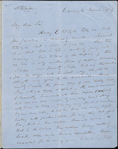 Letter from William Robson, Warrington, [England], to William Lloyd Garrison, 1859 March 3