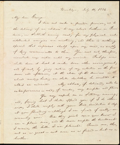 Thumbnail for Letter from William Lloyd Garrison, Brooklyn, [Conn.], to George William Benson, July 10, 1834