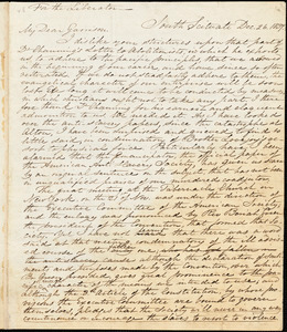 Letter from Samuel Joseph May, South Scituate, [Massachusetts], to William Lloyd Garrison, 1837 Dec[ember] 26