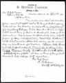 Letter, from B. Benson Cahoon, Fredericktown, Madison County to Benjamin Gratz Brown, September 23, 1871