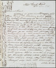 Letter to] Esteemed Friend [manuscript