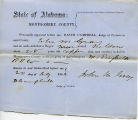 Thumbnail for Montgomery County, Alabama Slave Holder Affidavits: July 20, 1861b