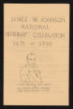 Program for James W. Johnson national birthday celebration