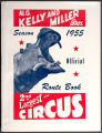 Al G. Kelly and Miller Bros. 2nd Largest Circus Season 1955 Official Route Book