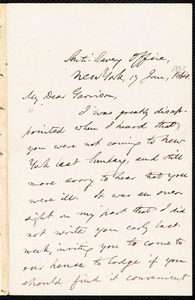 Thumbnail for Letter from Oliver Johnson, New York, [N.Y.], to William Lloyd Garrison, 17 Jan[uary], 1865