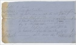 Thumbnail for Receipt for payment from H. James to John Cocke, July 1, 1855