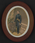 [Unidentified soldier in Union uniform with 17th regiment hat and sword]