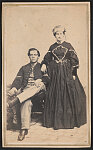 [Unidentified soldier in Union uniform and his wife]